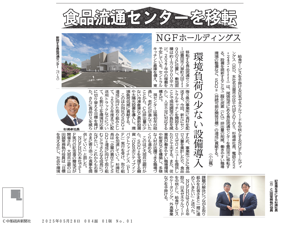 波濤を越えて 食品流通業界の雄、急成長の源流 中部経済新聞 掲載のお知らせ（SDGs） - 株式会社EVERY HOLDINGS